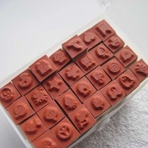 Stampin Up! 56 Itty Bitties 128939 Small Stamp Set Peace Holiday Bugs Baby Leaf